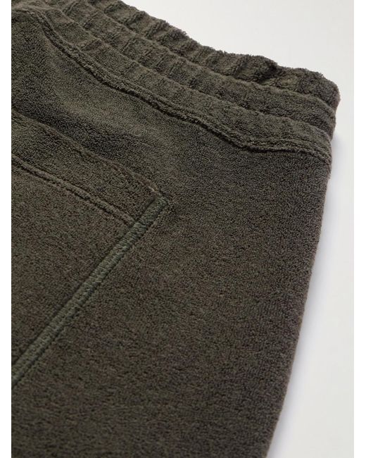 Tom Ford Green Tapered Cotton-terry Sweatpants for men