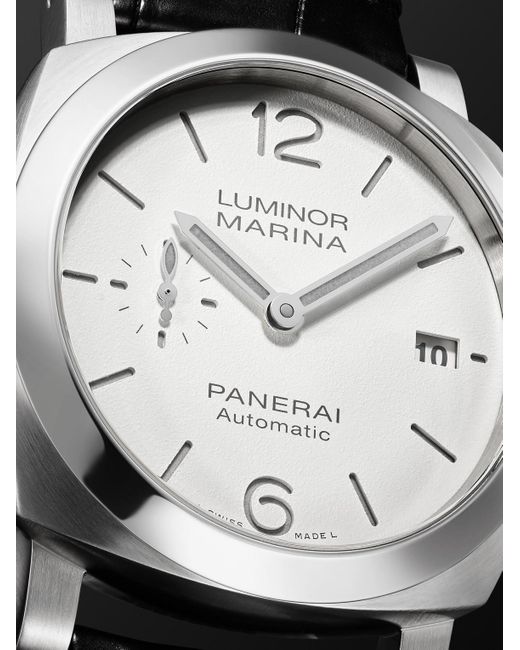 Panerai Black Luminor Marina Quaranta Automatic Stainless Steel Watch, Ref. Pam01271 for men
