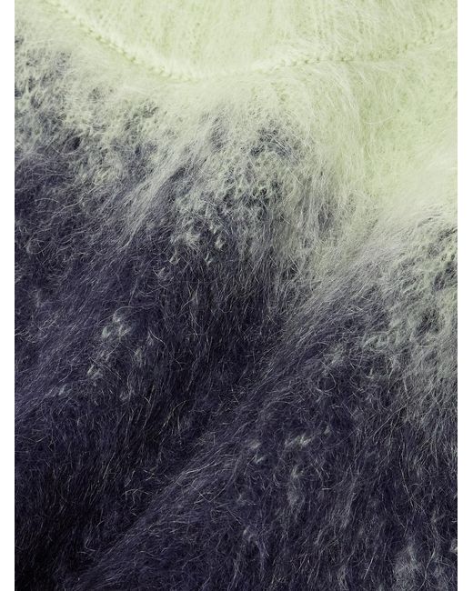 Dégradé Brushed Mohair-Blend Sweater di Jil Sander in Blue da Uomo