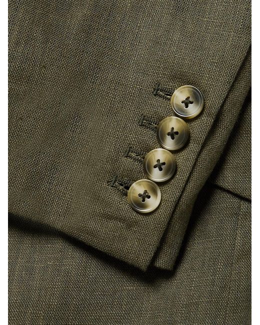 Favourbrook Green Ebury Linen Suit Jacket for men