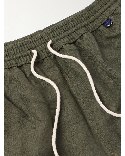 Shorts Da Mare Medi A Gamba Dritta di Rubinacci in Green da Uomo