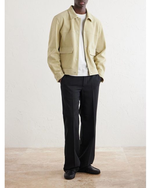 FRAME Natural Suede Trucker Jacket for men