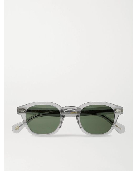 Moscot Gray Lemtosh Round-frame Acetate Sunglasses for men