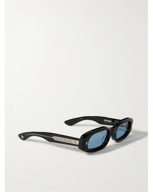 Jacques Marie Mage Black Umit Benan Hulya Oval-frame Acetate Sunglasses for men