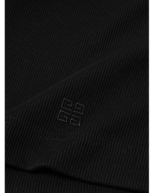 Canotta slim-fit in cotone stretch a coste di Givenchy in Black da Uomo