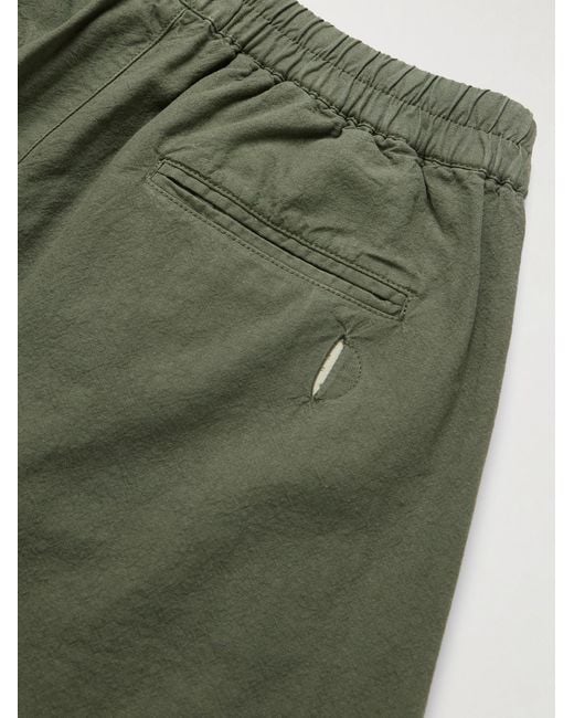 Folk Green Assembly Wide-Leg Cotton-Blend Shorts for men