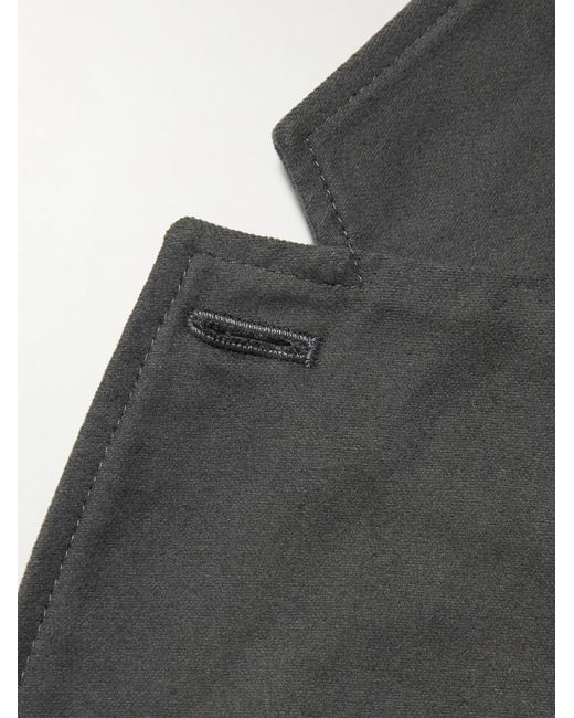 Mr P. Gray Organic Cotton-Blend Moleskin Suit Jacket for men