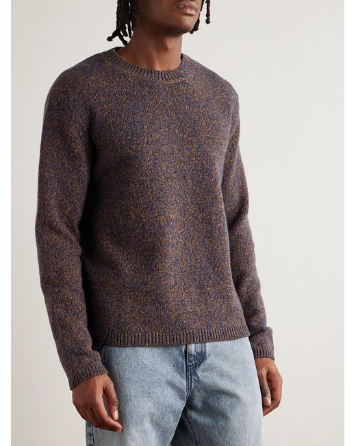 Massimo Alba Purple Chad Wool Sweater for men