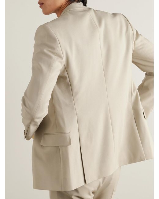 Mr P. Natural Phillip Double-Breasted Wool And Mohair-Blend Suit Jacket for men