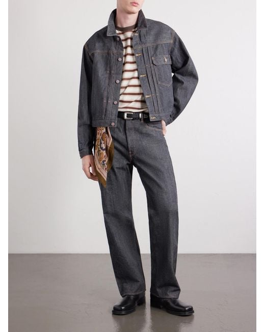 Visvim Gray Social Sculpture Wide-Leg Jeans for men