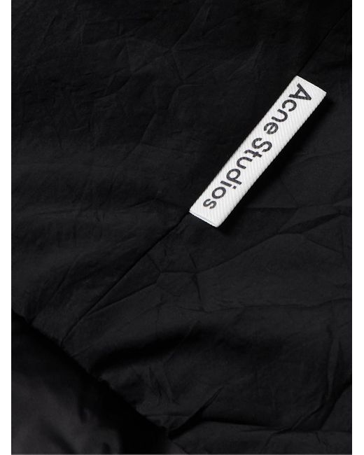 Acne Black Orst Crinkled-shell Down Jacket for men