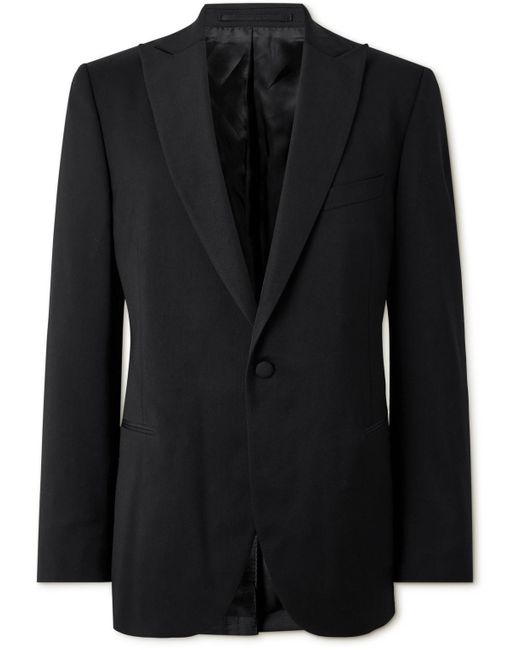 Mr P. Black Wool Tuxedo Jacket for men