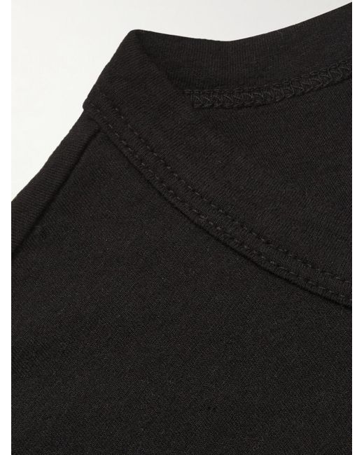 James Perse Black Crew-neck Cotton-jersey T-shirt for men
