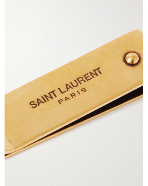Saint Laurent Metallic Tone Money Clip for men