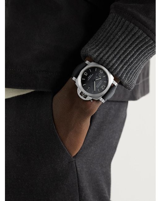 Panerai Black Luminor Marina Automatic 44Mm Esteel And Recycled Pet Watch, Ref. No. Pam01158 for men