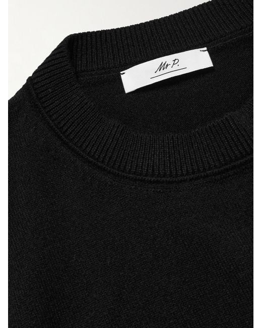 Mr P. Black Curtis Cashmere Sweater for men