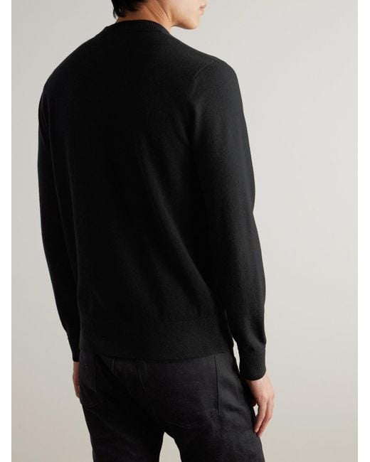 Mr P. Black Curtis Cashmere Sweater for men