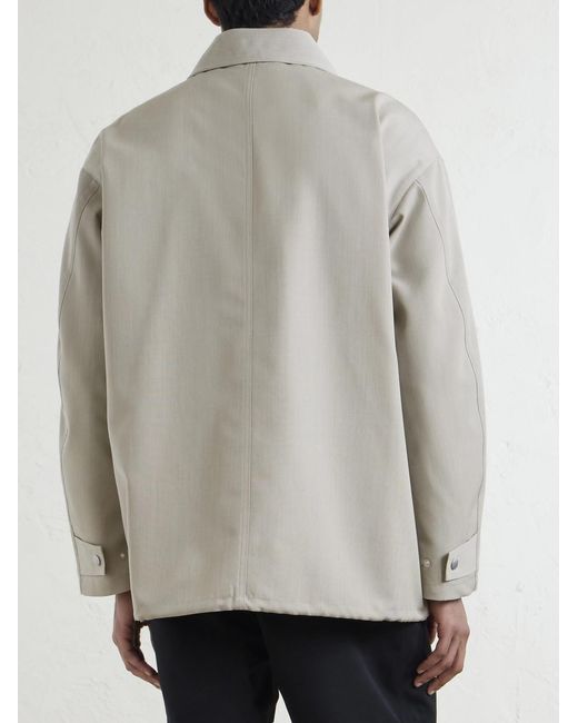 Auralee Natural Wool-canvas Blouson Jacket for men