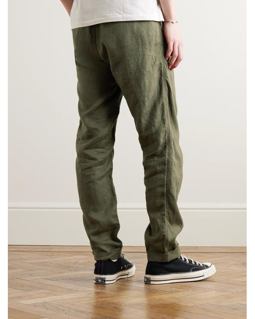 Polo Ralph Lauren Green Straight-leg Linen Drawstring Trousers for men