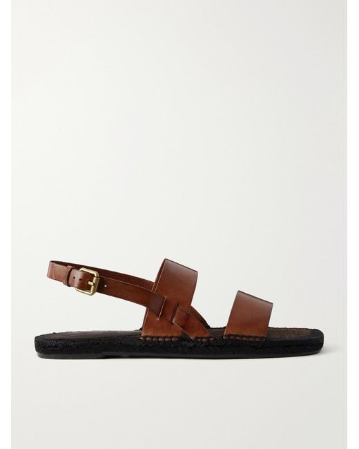 Castaner Brown Ken Leather Sandals for men