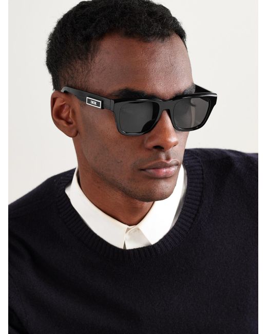 Dior Black Diorb23 S1I Square-Frame Acetate Sunglasses for men