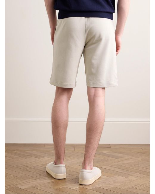 Zimmerli of Switzerland Natural Straight-Leg Stretch-Modal And Cotton-Blend Jersey Drawstring Shorts for men