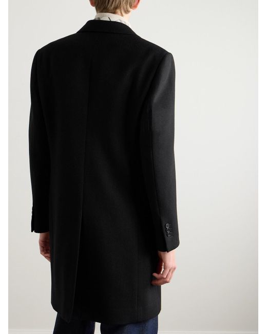 Burberry Black Wool-Twill Coat for men