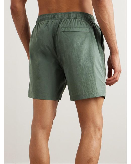 Belstaff Green Clipper Straight-leg Mid-length Swim Shorts for men