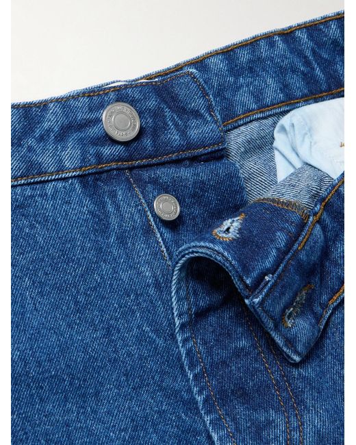 AMI Blue Wide-Leg Jeans for men