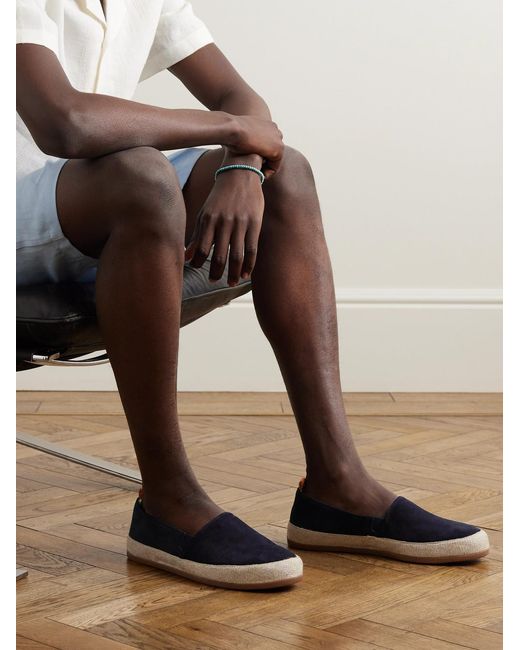 Mulo Blue Suede Espadrilles for men