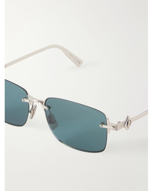 Cd Diamond S11U Rectangular-Tone Sunglasses di Dior in Blue da Uomo