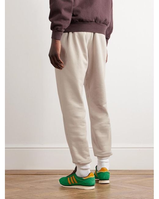 Adidas Originals Natural Adicolor Contempo Tapered Logo-appliquéd Organic Cotton-jersey Sweatpants for men