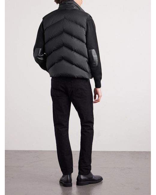 Tom Ford Black Quilted Shell Gilet for men