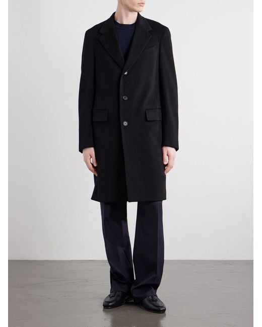 Caruso Blue Aida Wool Coat for men