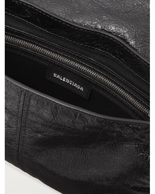 Balenciaga Black Le Cagole Xs Arena Textured-leather Messenger Bag for men