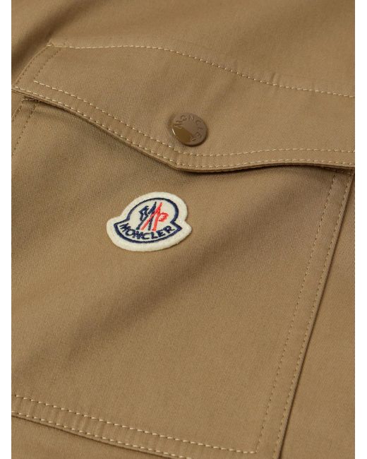 Moncler Natural Cotton-blend Gabardine Jacket for men