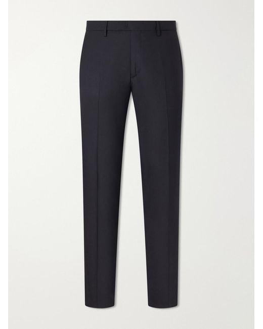 Boglioli Blue Straight-Leg Wool Suit Trousers for men