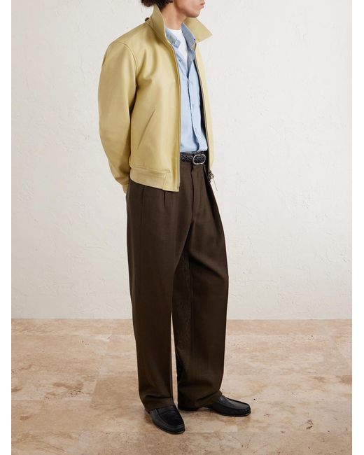 Tom Ford Natural Leather Blouson Jacket for men