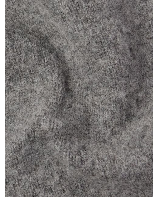 Cardigan in lana spazzolata con righe di John Elliott in Gray da Uomo