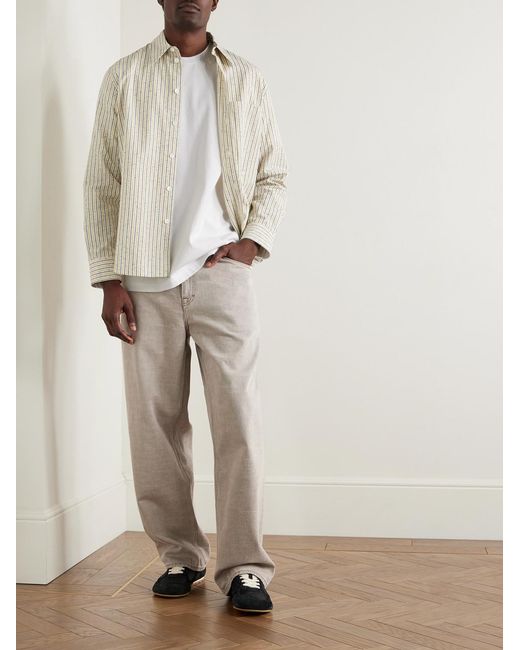 Marni White Logo-Appliquéd Cotton-Jersey T-Shirt for men
