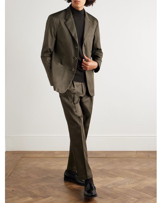 Barena Sakko aus Baumwoll-Twill in Green für Herren