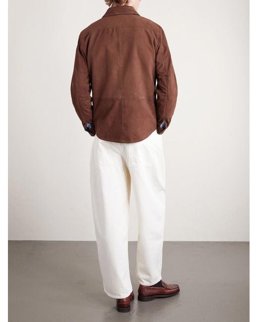 Polo Ralph Lauren Brown Suede Shirt Jacket for men