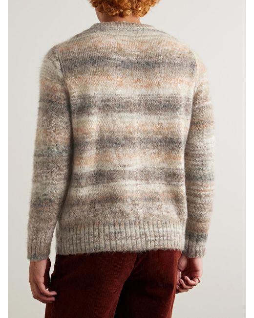 Corridor NYC Natural Space-dyed Knitted Sweater for men