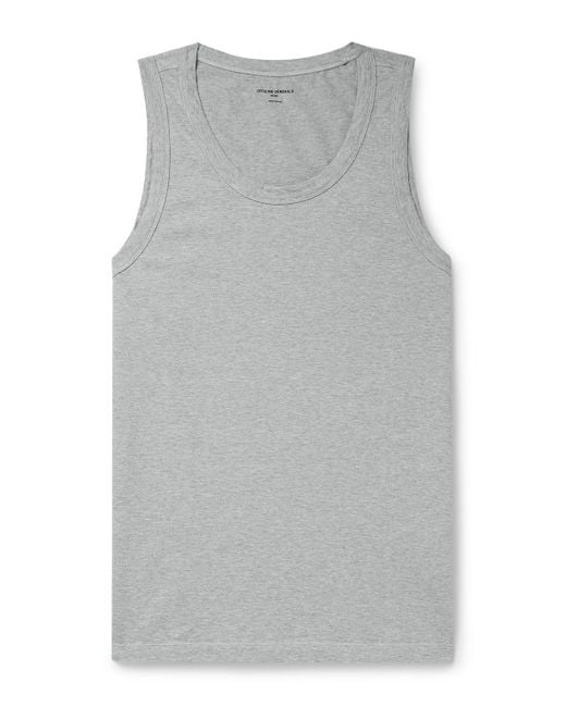 Officine Generale Gray Tino Cotton-jersey Tank Top for men