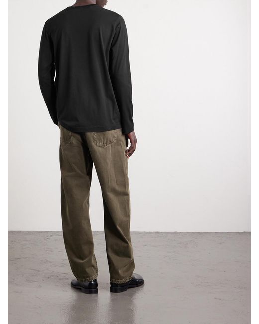 CDLP Black Lyocell And Pima Cotton-Blend Jersey T-Shirt for men