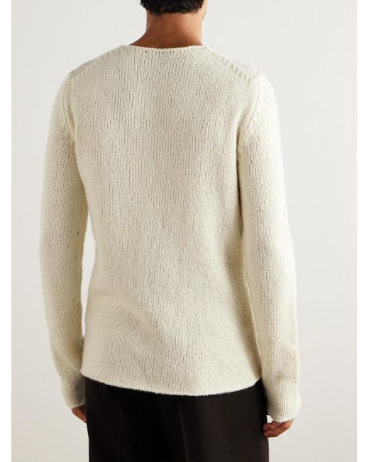 Gabriela Hearst White Surya Slim-Fit Cashmere Sweater for men
