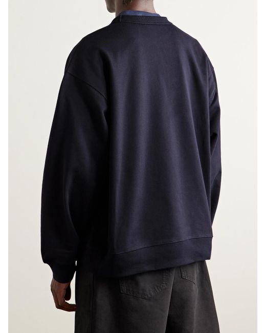 Felpa Oversize di Dries Van Noten in Blue da Uomo