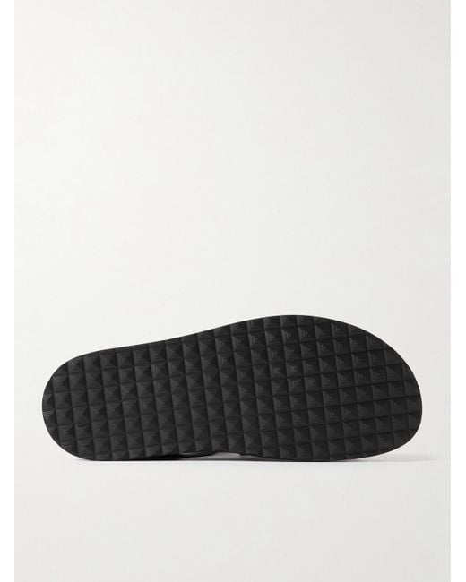 Officine Creative Black Charrat Leather Sandals for men