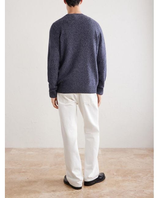 Hartford Blue Wool Sweater for men