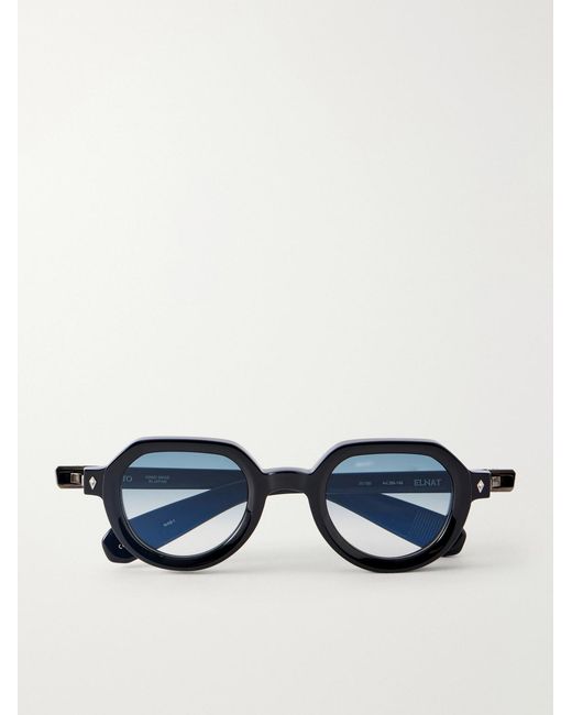 sato Blue Elnat Round-Frame Acetate Sunglasses for men